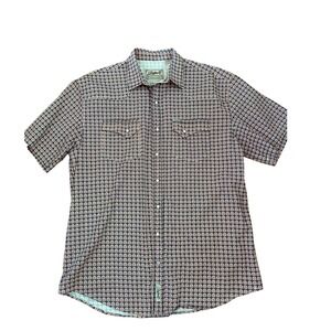 Rafter C Cowboy Collection Mens ProFlex45 Western Pearl Snap Shirt Sz XXL COWBOY